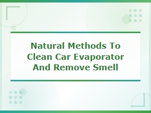 Natural Methods to Clean Your Car Evaporator and Eliminate Odor for Good